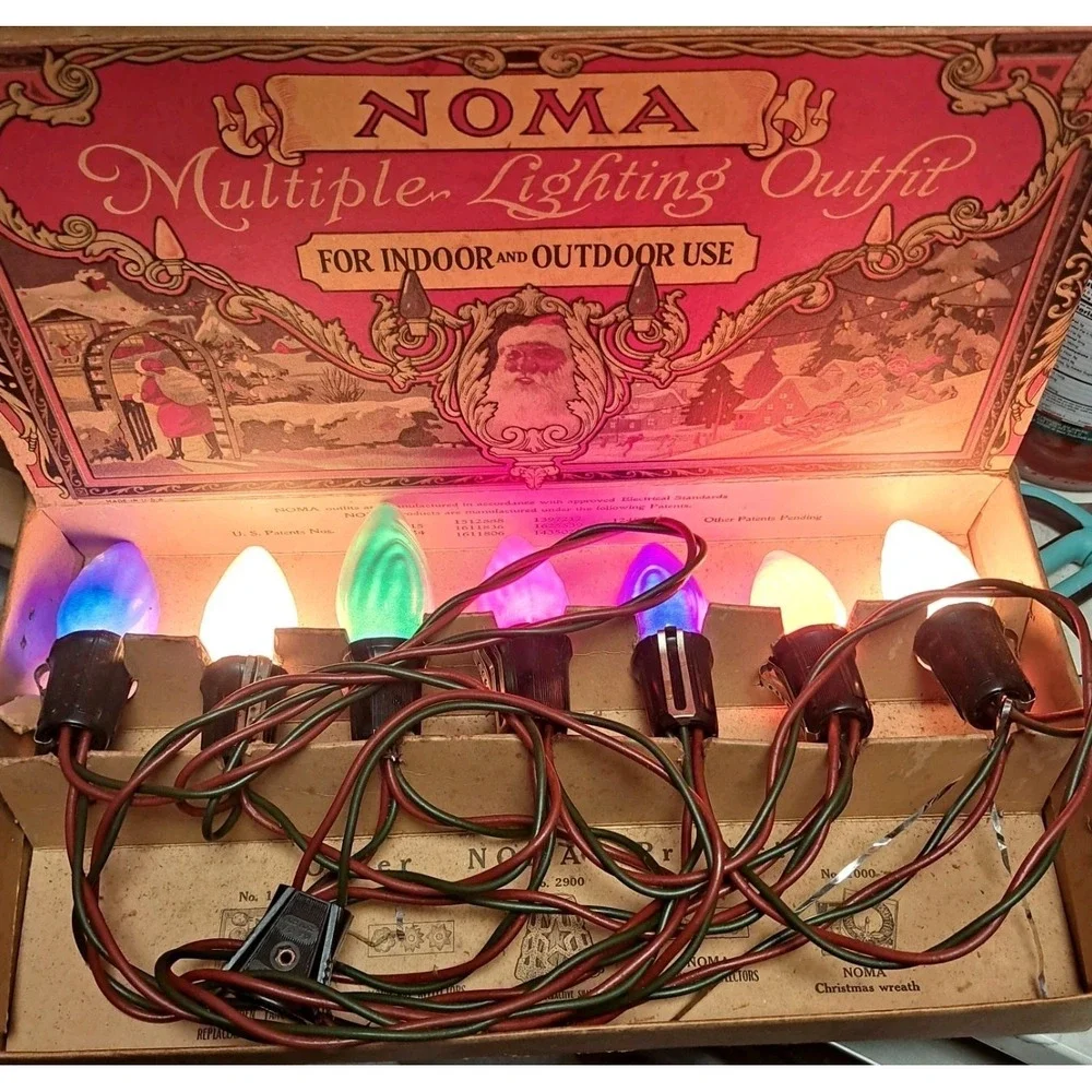 VtgNoma Multiple Lighting Outfit Equipped W/Mazda‎ Lamps In Original Box Tested